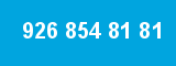 926 854 81 81 926 854 81 81